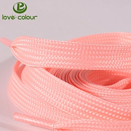 Lovecolour custom printing color polyester tie shoelace