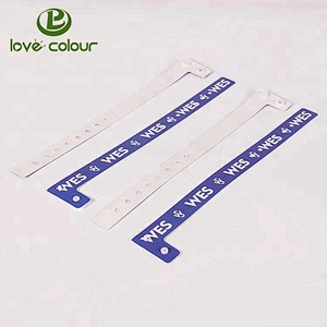 Custom pool bracelet / disposable pool vinyl wristband