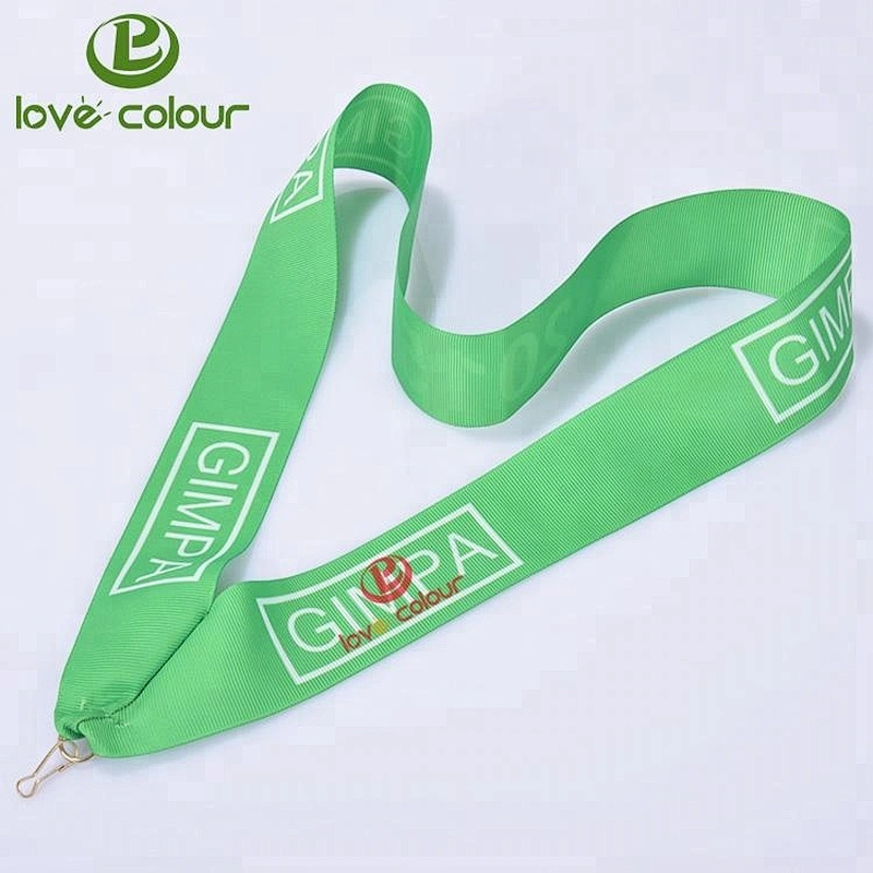 High quality custom polyester ribbon sport event medal  lanyards