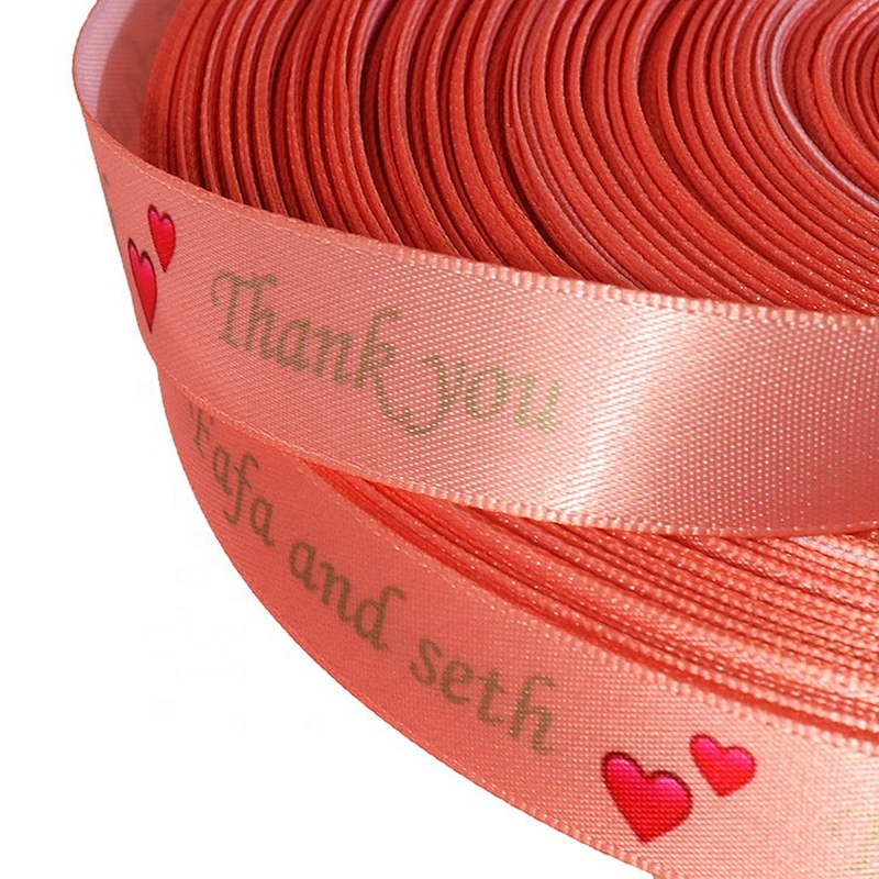 Polyester printing wedding satin celebrate it ribbon
