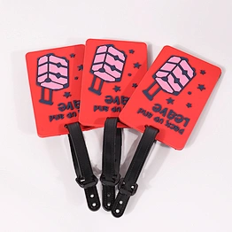 Custom waterproof bulk pvc luggage tags for kids