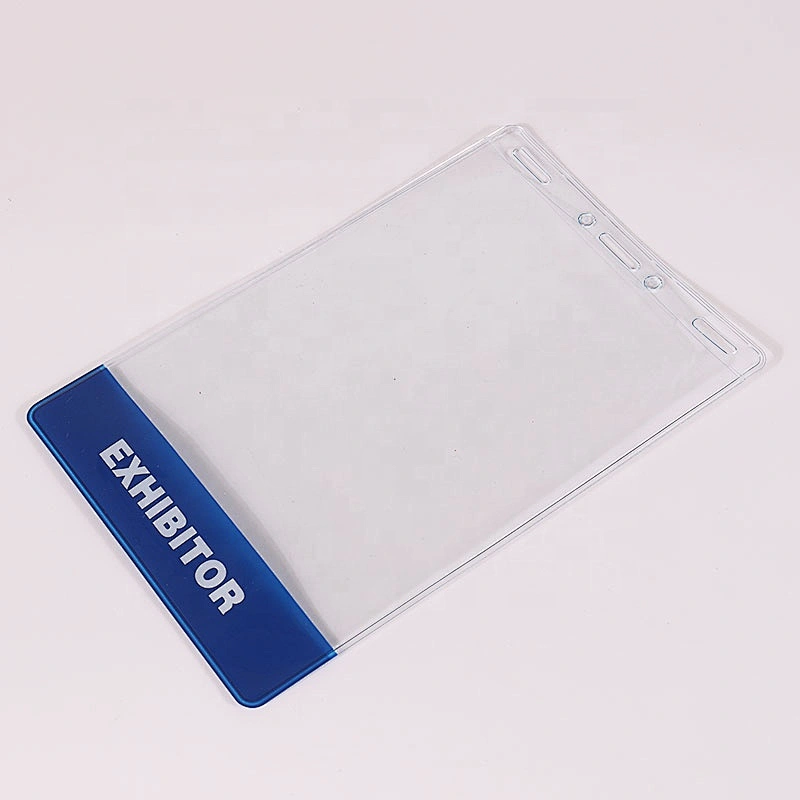 Factory Cheap Custom Waterproof Plastic Vertical Name ID Card Holders