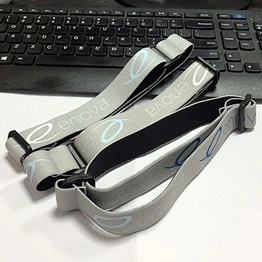 Custom Elastic Band Polyester Headlamp Strap With Adjustable Buckle For Outdoor Activities