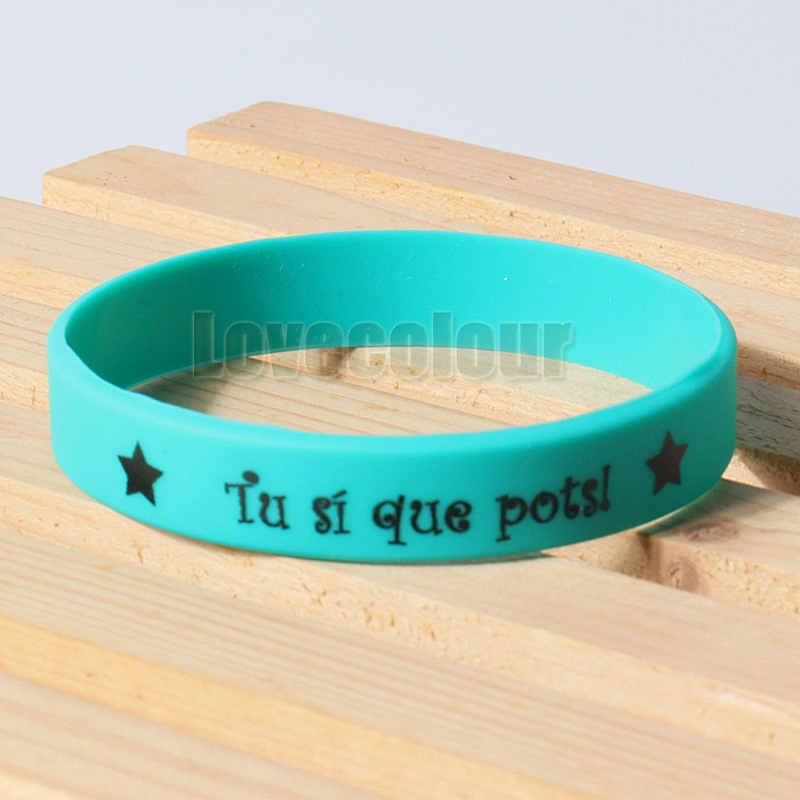 High quality custom silicone wristband health rubber silicone bracelet hand bands