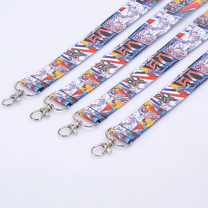 New custom attractive nice cartoon lanyard with metal hook