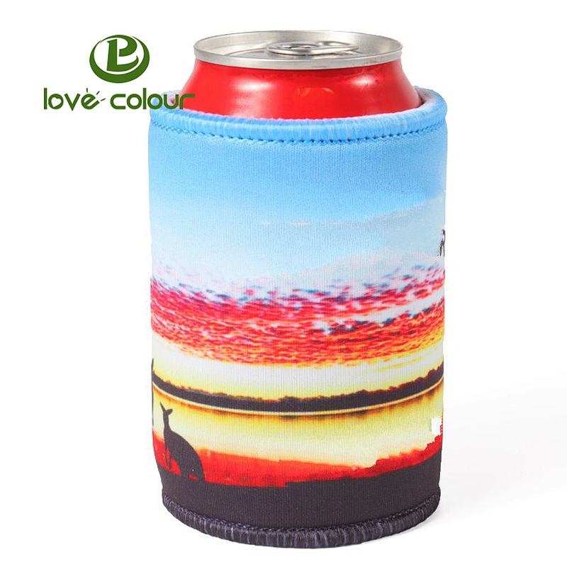 Custom logo printing slim blank can cooler sleeves neoprene stubby holders 330ml Insulation beer can coozies