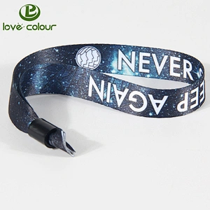 Polyester sublimation printing wristbands bracelet for promotional gift