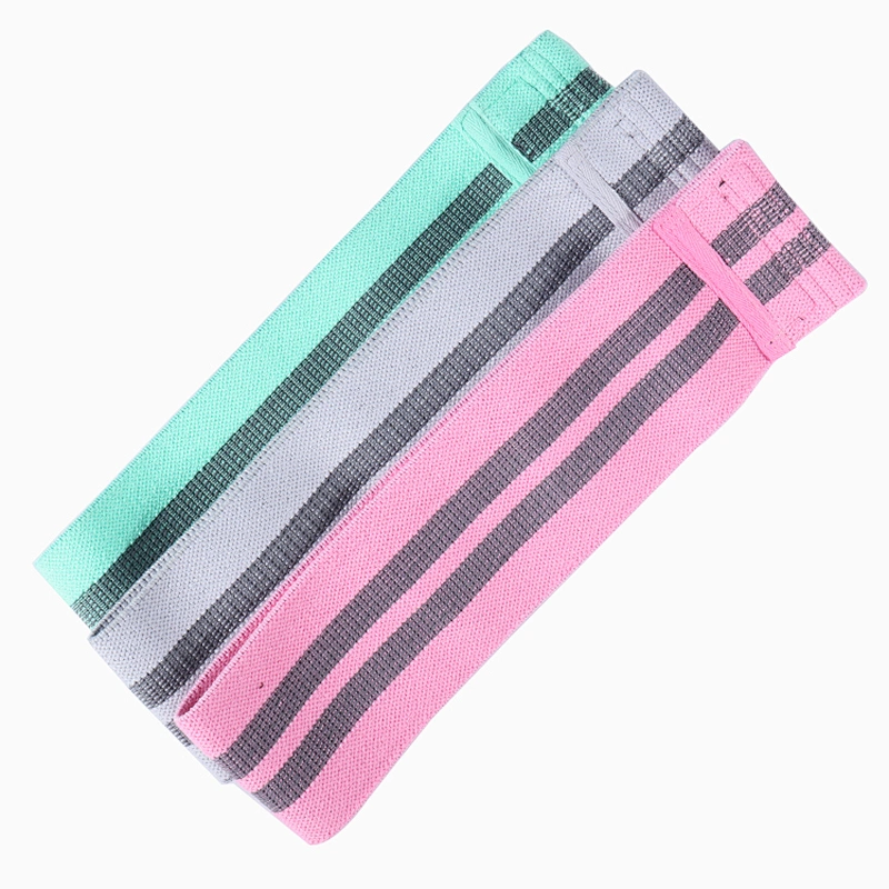 Fitness strength resistance booty bands elastic fabric resistance bands for legs and butt