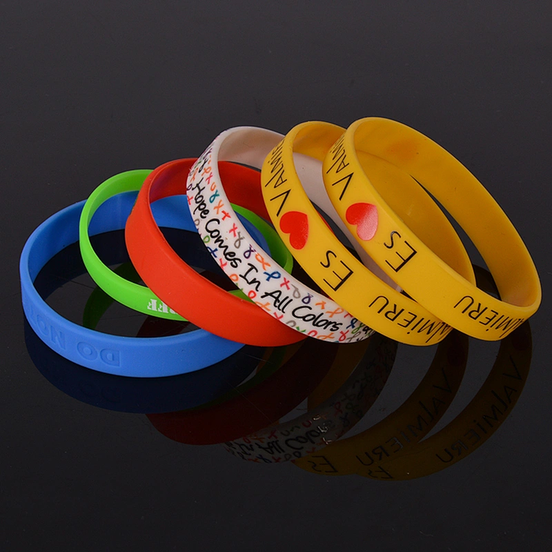 Create your design silicone bracelet rubber wristbands
