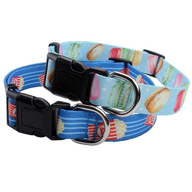 Training Dog Necklace Custom Sublimation Printing Adjustable Pet Collar