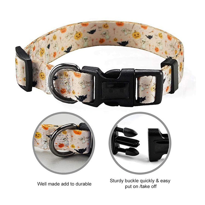 Lovecolour Wholesale Adjustable Soft Polyester Pet Dog Collar with Buckle