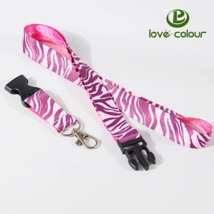 Custom polyester university event id neck ribbon personalised lanyards