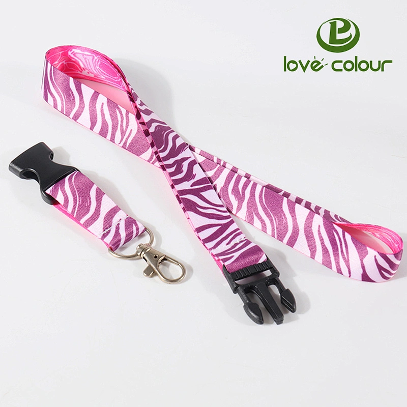 Custom polyester university event id neck ribbon personalised lanyards
