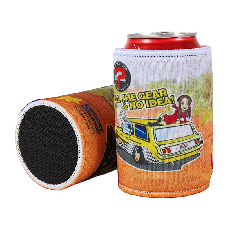 Professional custom outdoor thermal can cooler with base for sale sublimation printed neoprene beer drink insulated coolies