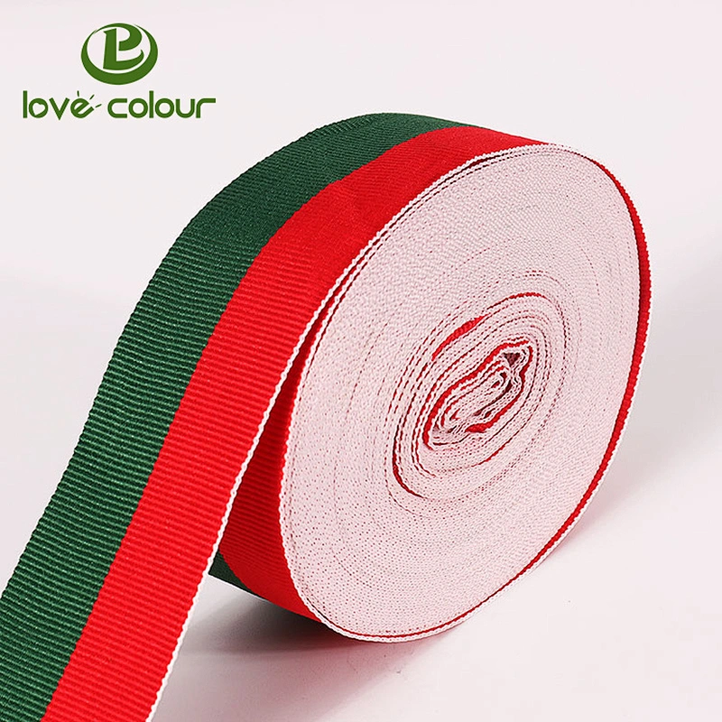 20mm/25mm/38mm/50mm Polyester Band Custom Black Printing Soft Ribbon Webbing