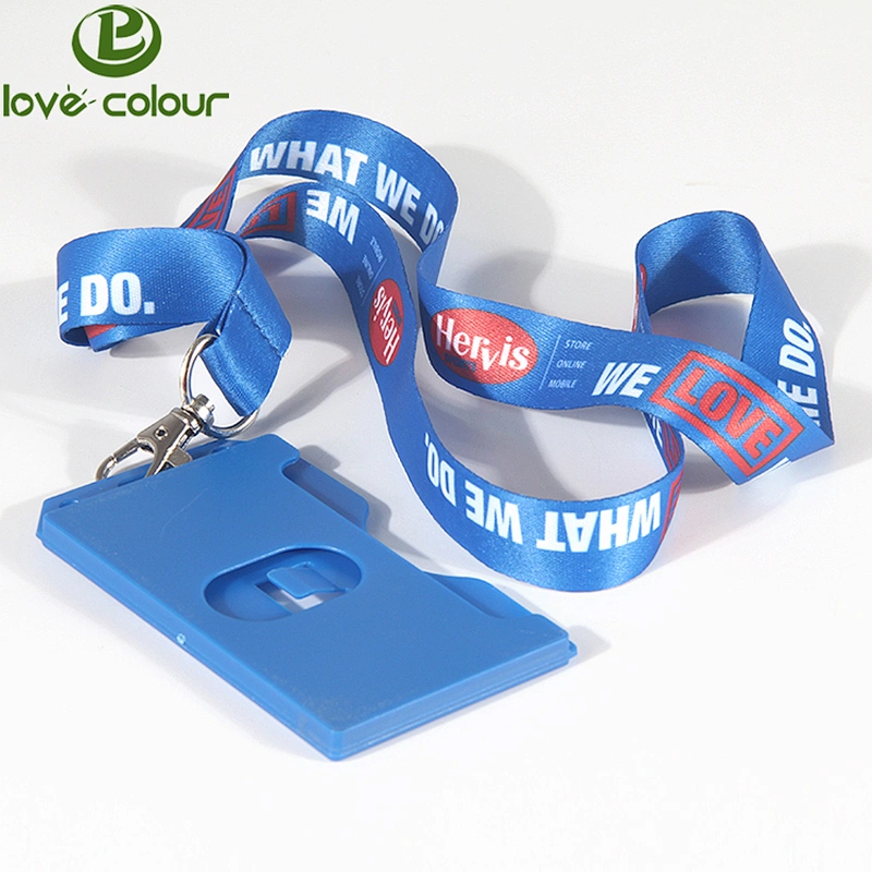 Popular Custom ID Card Printing Meeting Lanyard Polyester Strap