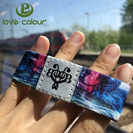 Custom RFID Elastic Fabric Wristbands Bracelet with Your Logo