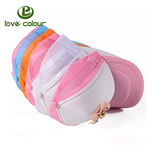 Good selling white and pink mesh baseball cap for wholesale
