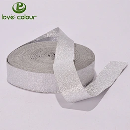 Eco-friendly custom silver ribbon for packing