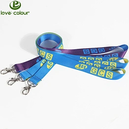 Custom Polyester Keychain Keys Lanyard for ID Badge