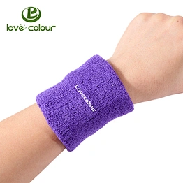 Cheap Custom Cotton Unisex Sports Sweat Wristband