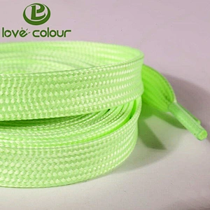 Custom Logo Polyester Flat Tubular Shoelaces