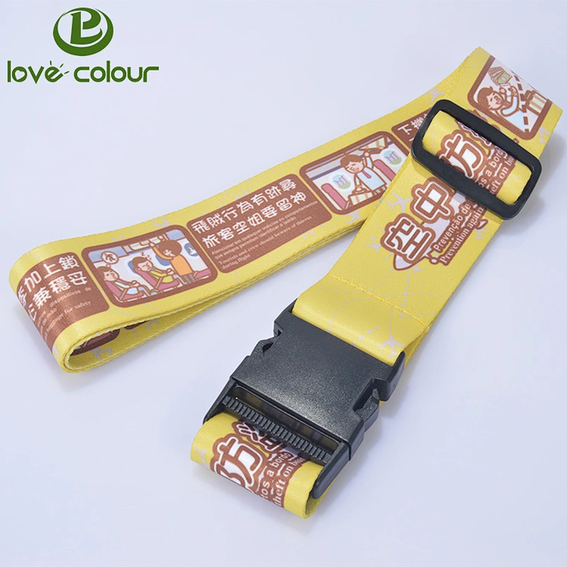 Guangzhou factory professional custom polyester personalized luggage strap