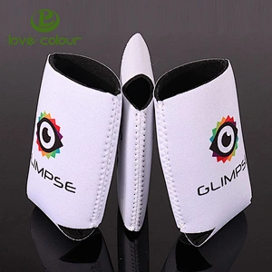 Promotional gift white color can cooler neoprene
