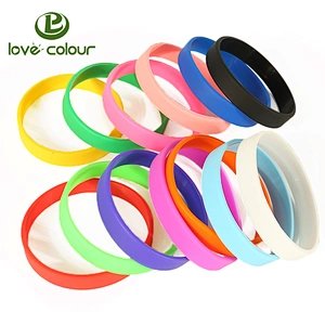 Custom different color rubber silicone band/silicone bracelet with company logo