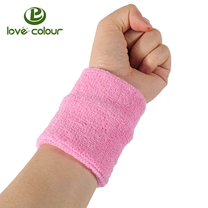Custom elastic soft sweatbands cotton wrist sweat bands for sport
