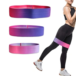 Wholesale Custom Printed Logo Workout Elastic Fabric Resistance Bands Strap Belt