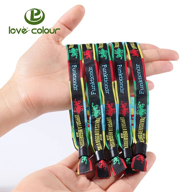 Hot sale personalized fabric woven cloth bracelets from factory