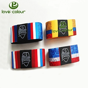 Custom Polyester Stretch Festival Events Elastic Wristbands
