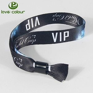Holiday gift custom personalised printing wristband with plastic closure