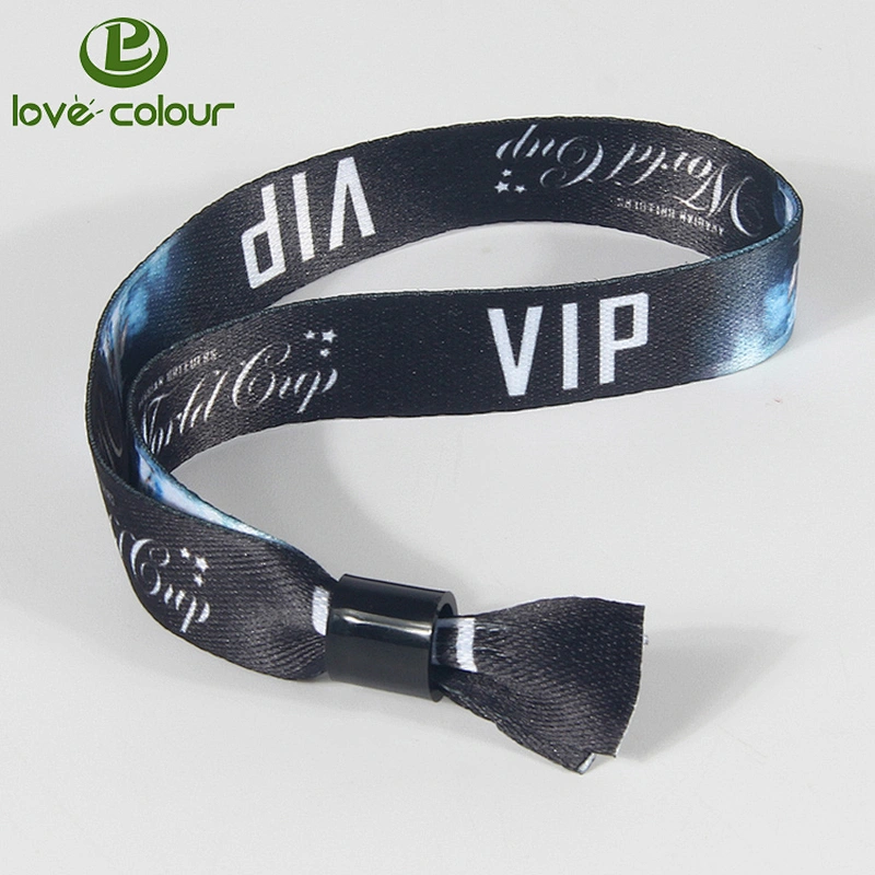 Holiday gift custom personalised printing wristband with plastic closure