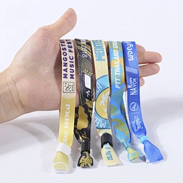 Custom Eco-Friendly Promotion Heat Transfer Event Fabric Wristbands