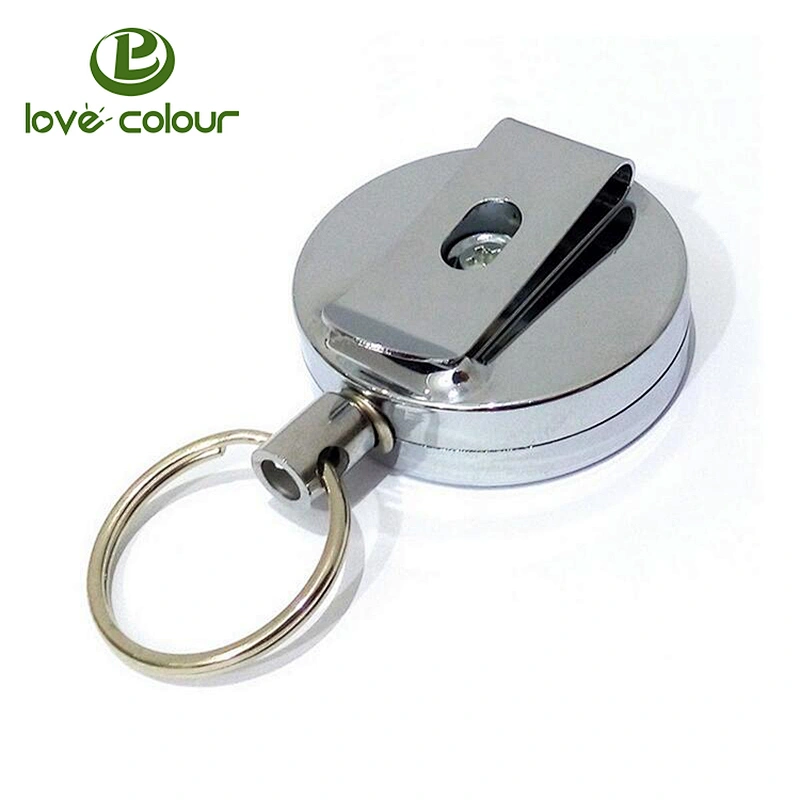 High quality custom plastic and stainless steel badge reel for sale