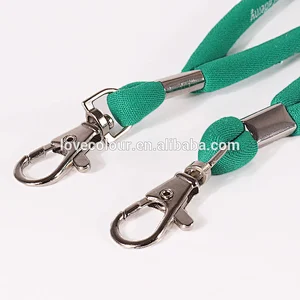 Novelty fashion pvc name badge ID card Round lanyard