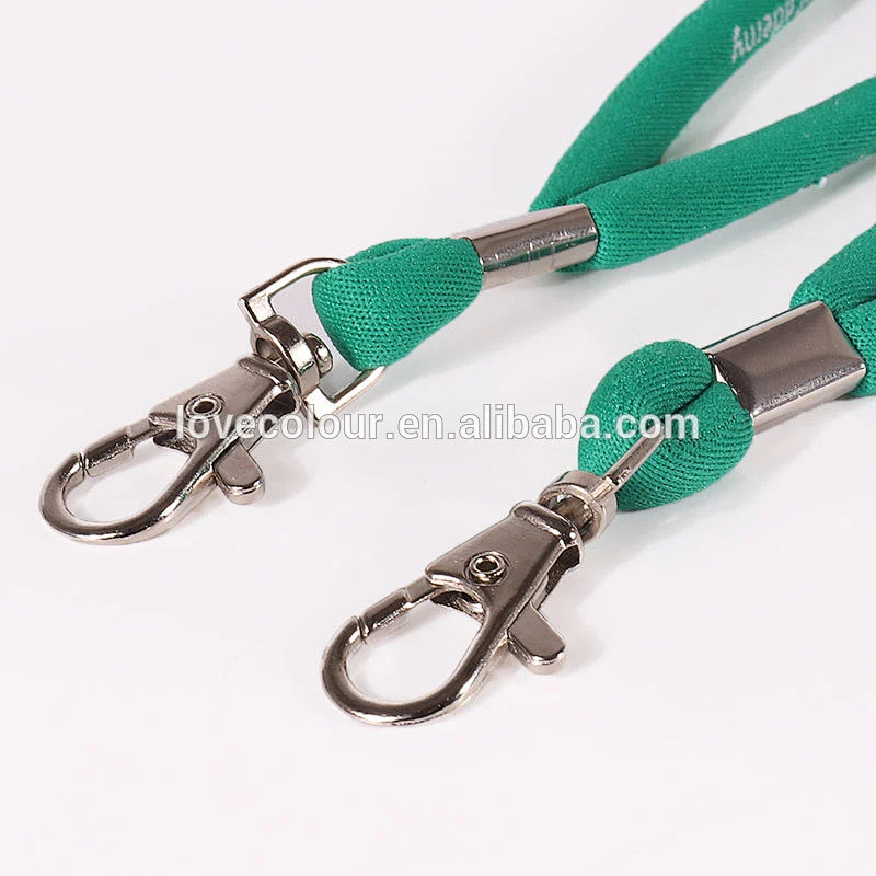 Novelty fashion pvc name badge ID card Round lanyard