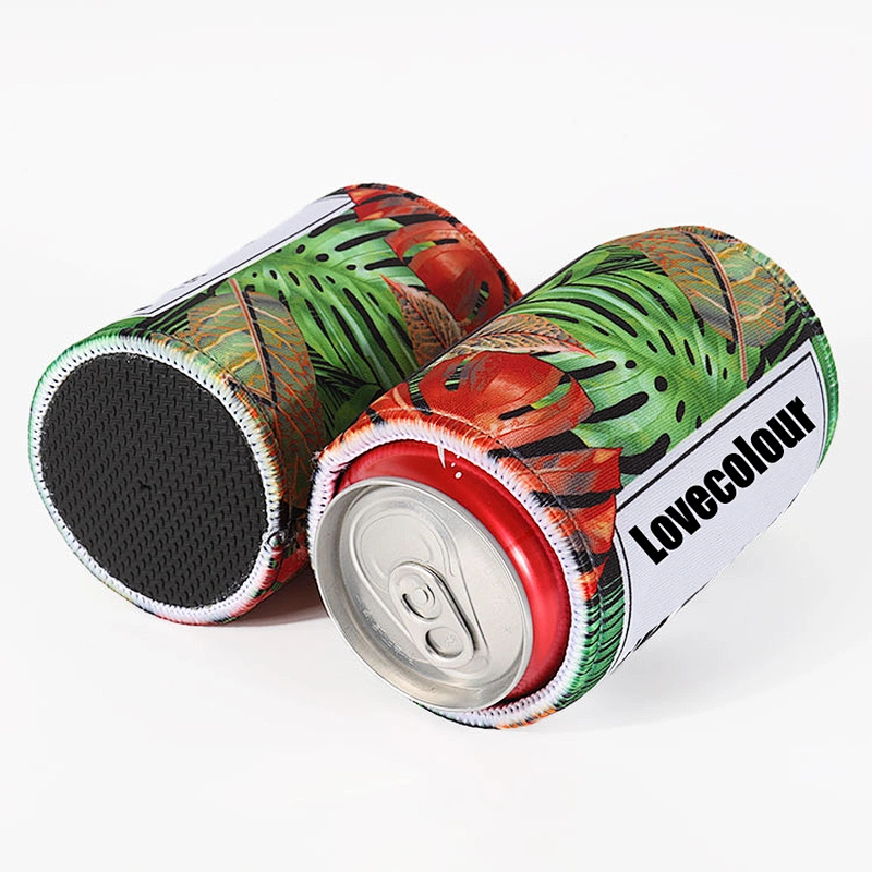 Custom Sublimation Printing Neoprene Stubby Coolers With Bottom