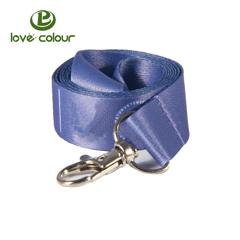 Custom your logo polyester printed ribbon lanyard for id cards holder
