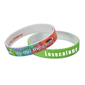 Lovecolour create your own music festival silicone wristband