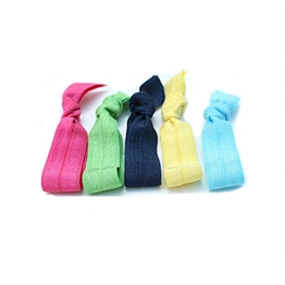 Custom Wholesale Women's Printed Elastic Hair Ties