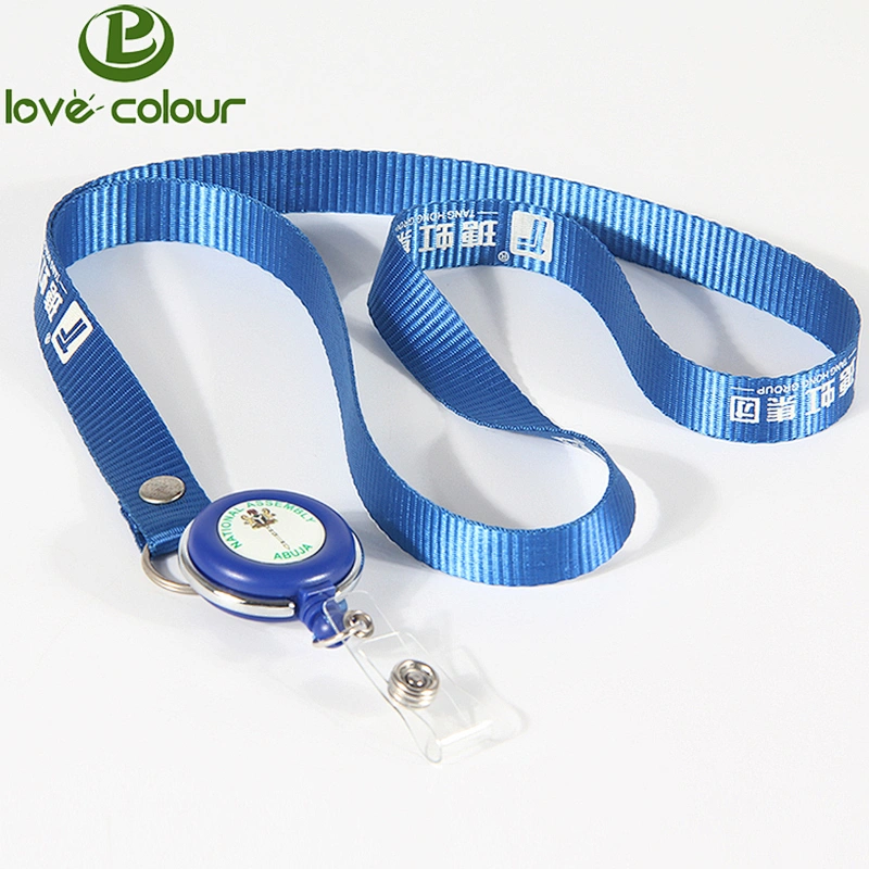 Polyester lanyards with logo custom and id badge holder