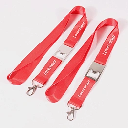 Custom Printed Sublimation Lanyard with Beer Opener
