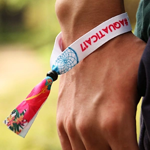 Custom print logo wristbands bracelet for events & promotion gift