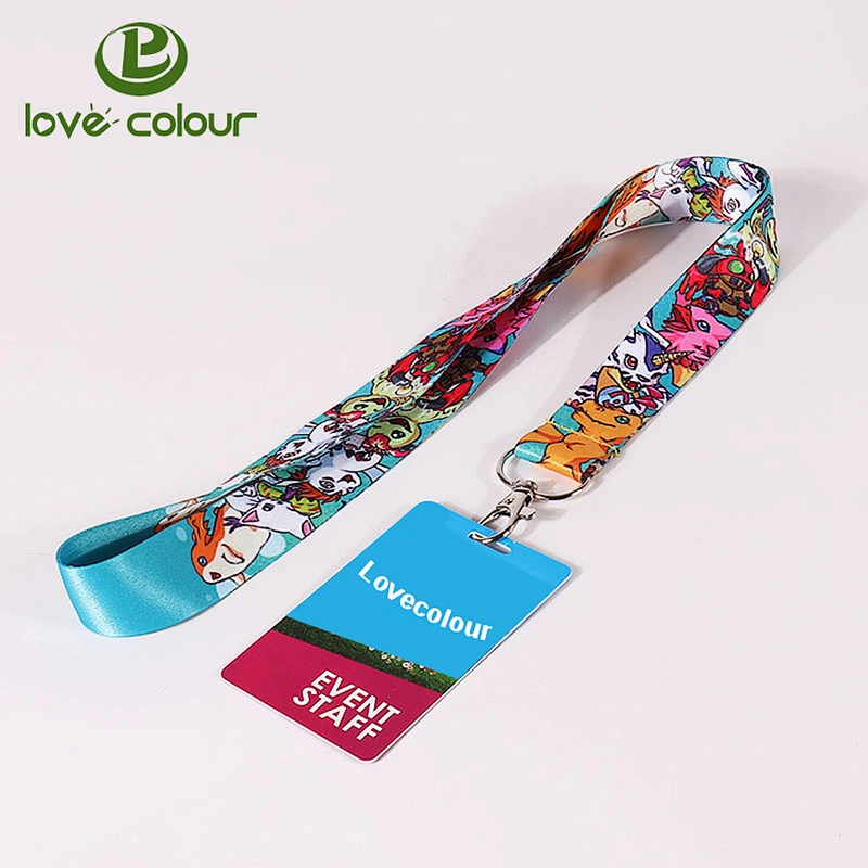 Cheap custom solid color neck id lanyard with fancy holder