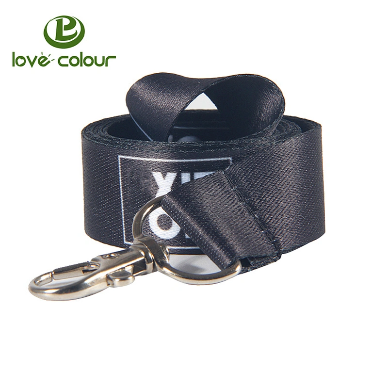 China manufacturer100% polyester printed wholesale keychain lanyard