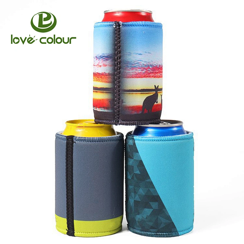 Hot Selling Custom Heat Transfer Neoprene Can Cooler Cover