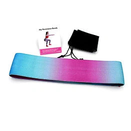 Sport fitness cloth elastic non slip fabric resistance bands for legs and glutes